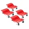 Pentagon 4-Piece Solid Steel Car Lift Dolly Set for Moving Cars, Trucks, and Boats Red by 83-DT5501 - alternate 1